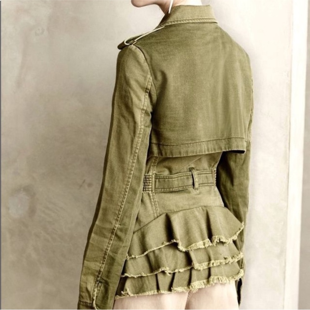 Anthropologie Hei Hei Ruffleback Anorak Size Medium - Picture 2 of 11